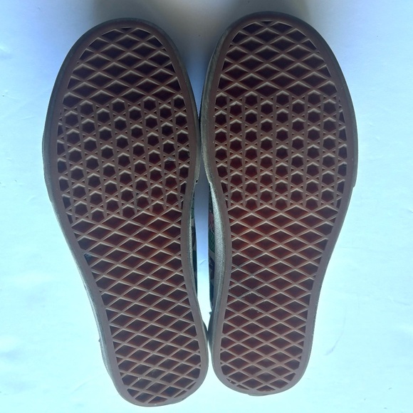 Old skool style, low top women's Vans colorful tropical floral print, size 7.5 - Picture 5 of 8